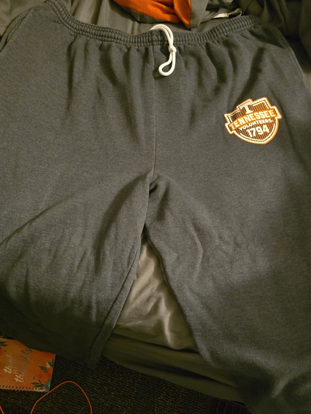 Hanes Gray Men's Sweatpants with Tennessee Patch